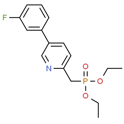CAS:380894-77-9|[[5-(3-fluorofenil)-2-piridinil]metil]fosfonska kiselina dietil ester