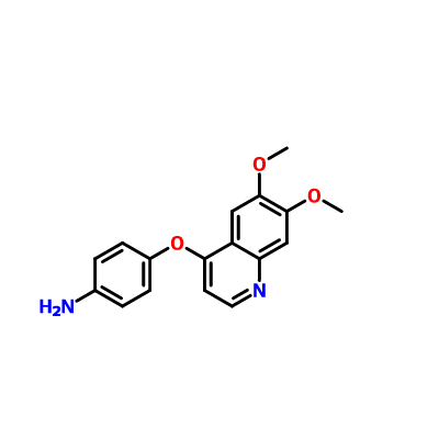 CAS 190728-25-7|Benzenamin, 4-[(6,7-dimetoksi-4-kinolinil)oksi]-